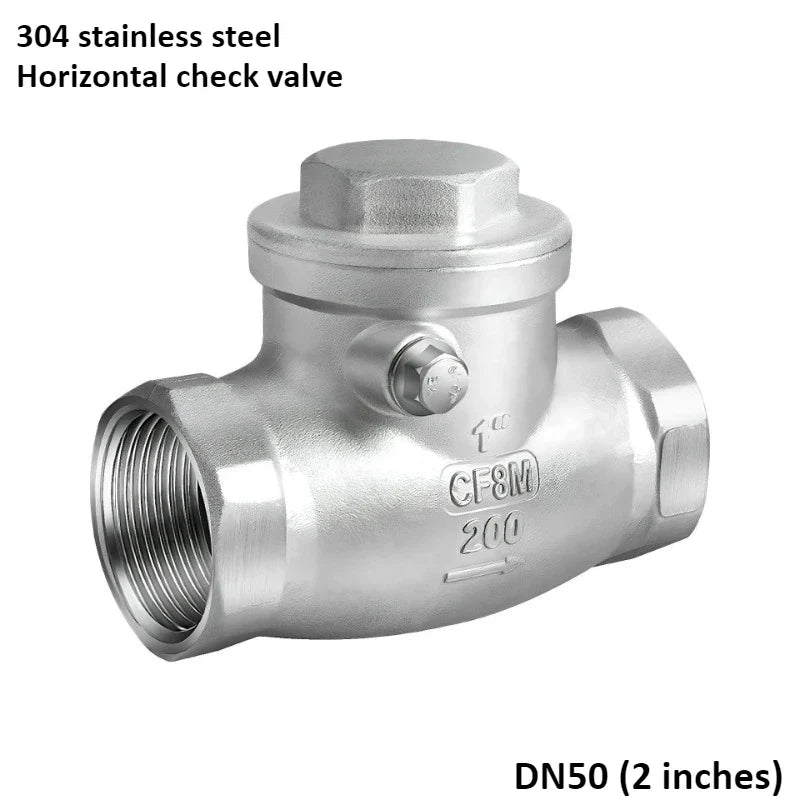 304 Stainless Steel Swing Check Valve – 2/3/4/6 Point Threaded