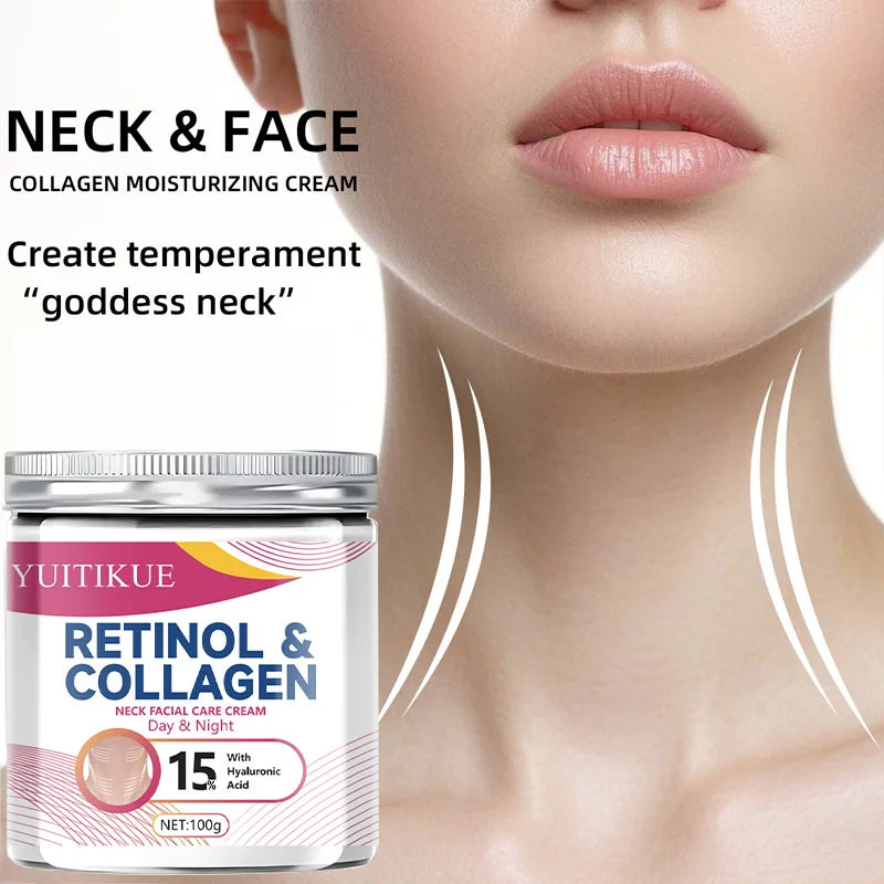 YUITIKUE Collagen Neck Cream | Firms, Lifts & Hydrates Neck Firming Cream Peaceful Pleasures Health and Wellness