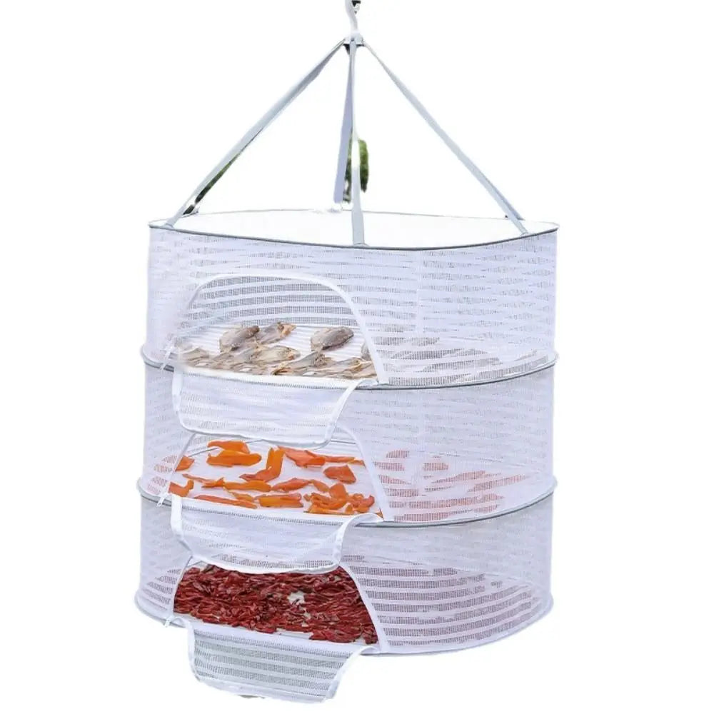 Foldable 1/2/3 Layer Hanging Drying Net | Herbs Fish Veggies