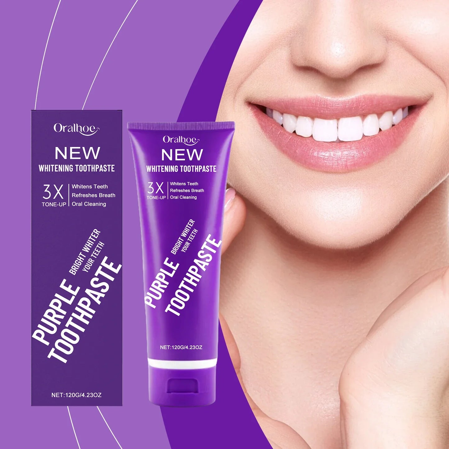 Oralhoe Purple Corrector Toothpaste – Whitening & Deep Clean