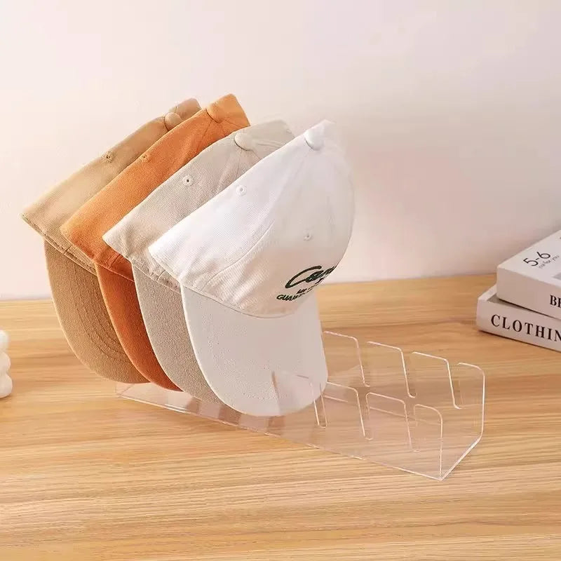 Lightweight Plastic Hat Organizer Rack Baseball Caps Peaked Caps Durable Space Saving Design for Desk Wardrobe Closet Dormitory Peaceful Pleasures Health and Wellness