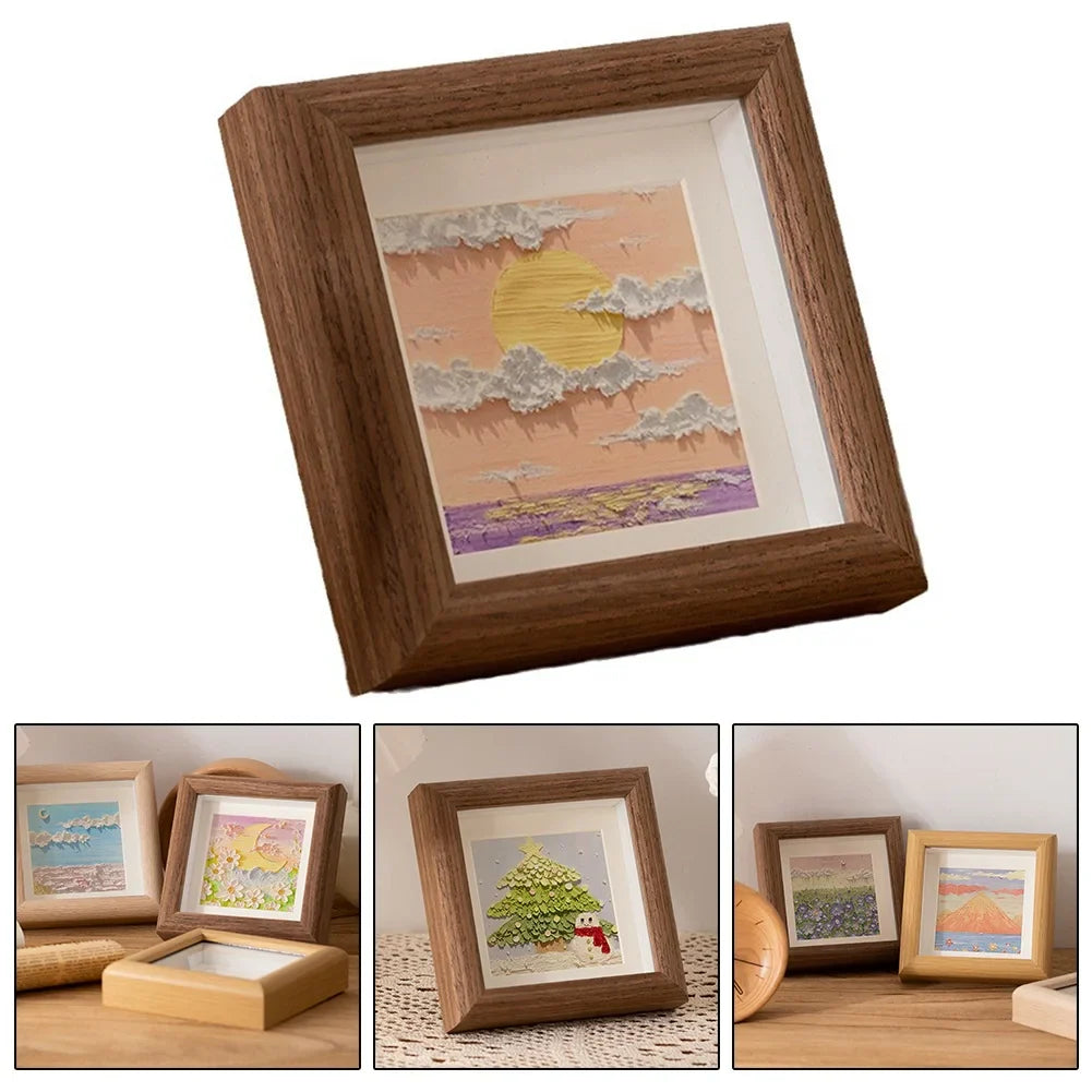 Square Photo Frame 4/5/6 Inch | Tabletop Picture Frame Home Decor