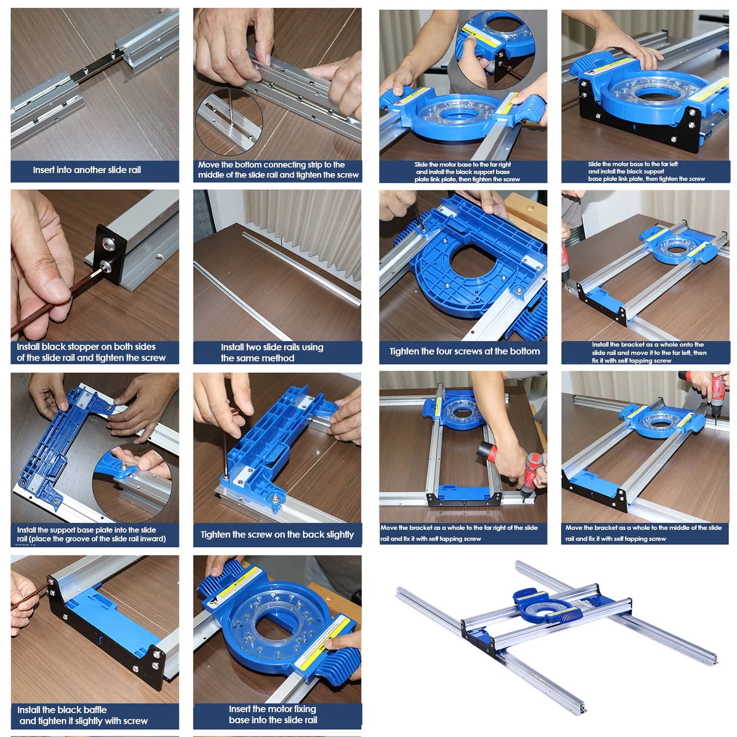 Aluminum Alloy Router Sled Jig – Slab Flattening & Resin