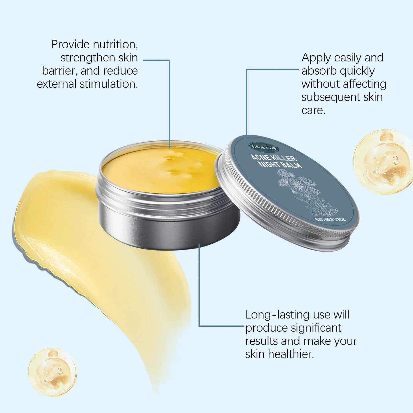 WOODSLEEP 6-in-1 Firming Day Balm Face Cream 50g | Brightening