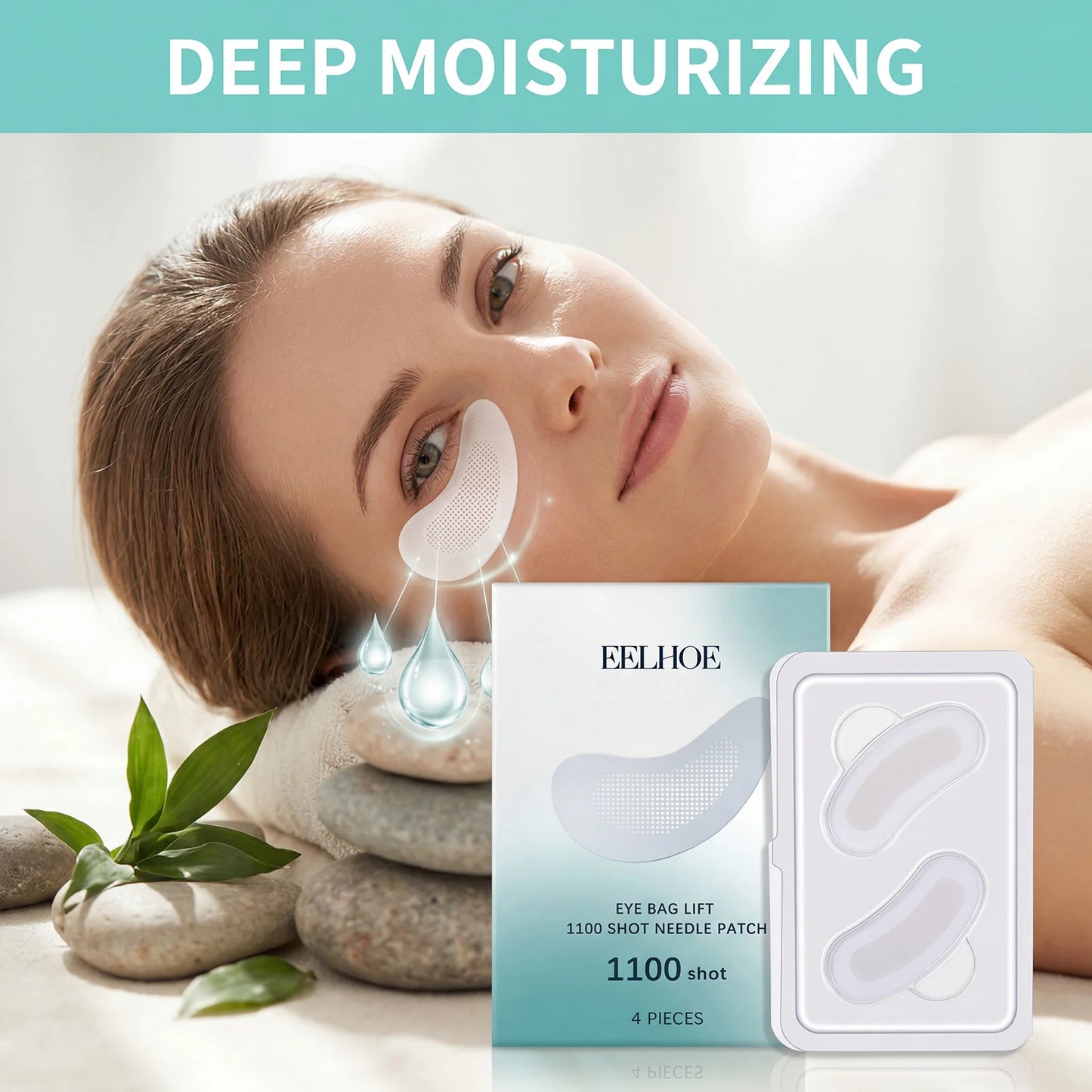 Dissolving Microneedle Eye Patches – Hyaluronic Acid & Collagen