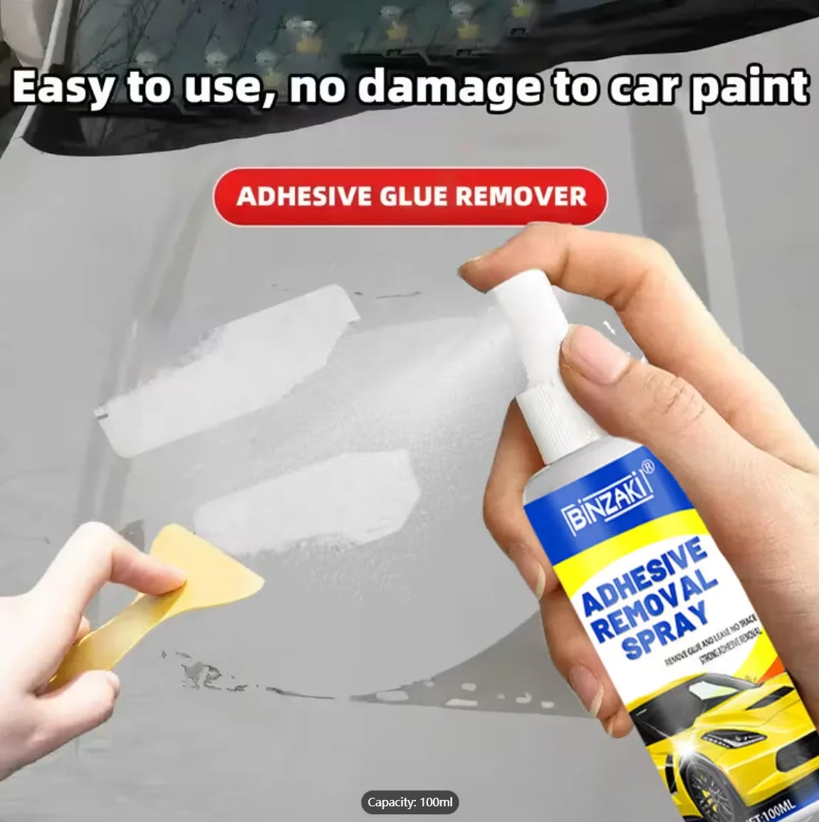 Glue Remover Spray – Adhesive Remover 100ml for Cars & Glass