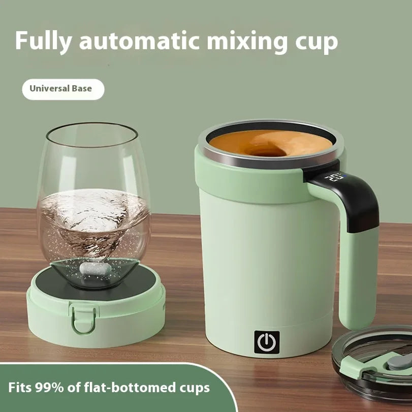Smart Self-Stirring Insulated Cup with Temperature Display 380ml
