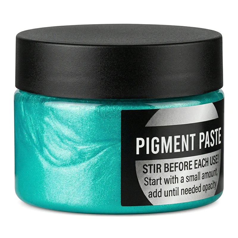 50g Shimmer Metallic Blue-Green Pearl Pigment – Pearlescent Colorant for UV Resin, Epoxy & DIY Jewelry Making