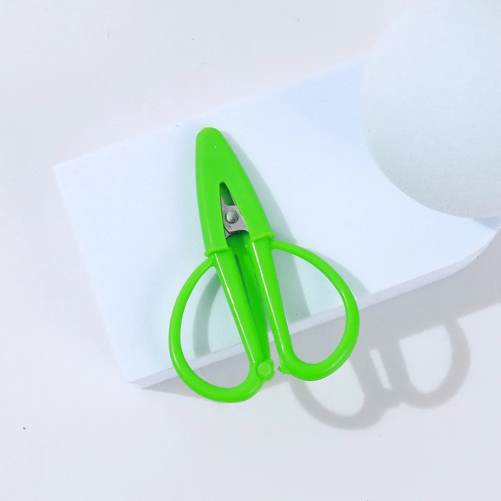 Mini Craft Scissors with Cover | Stainless Steel & Silicone Handle Craft Scissors Peaceful Pleasures Health and Wellness green