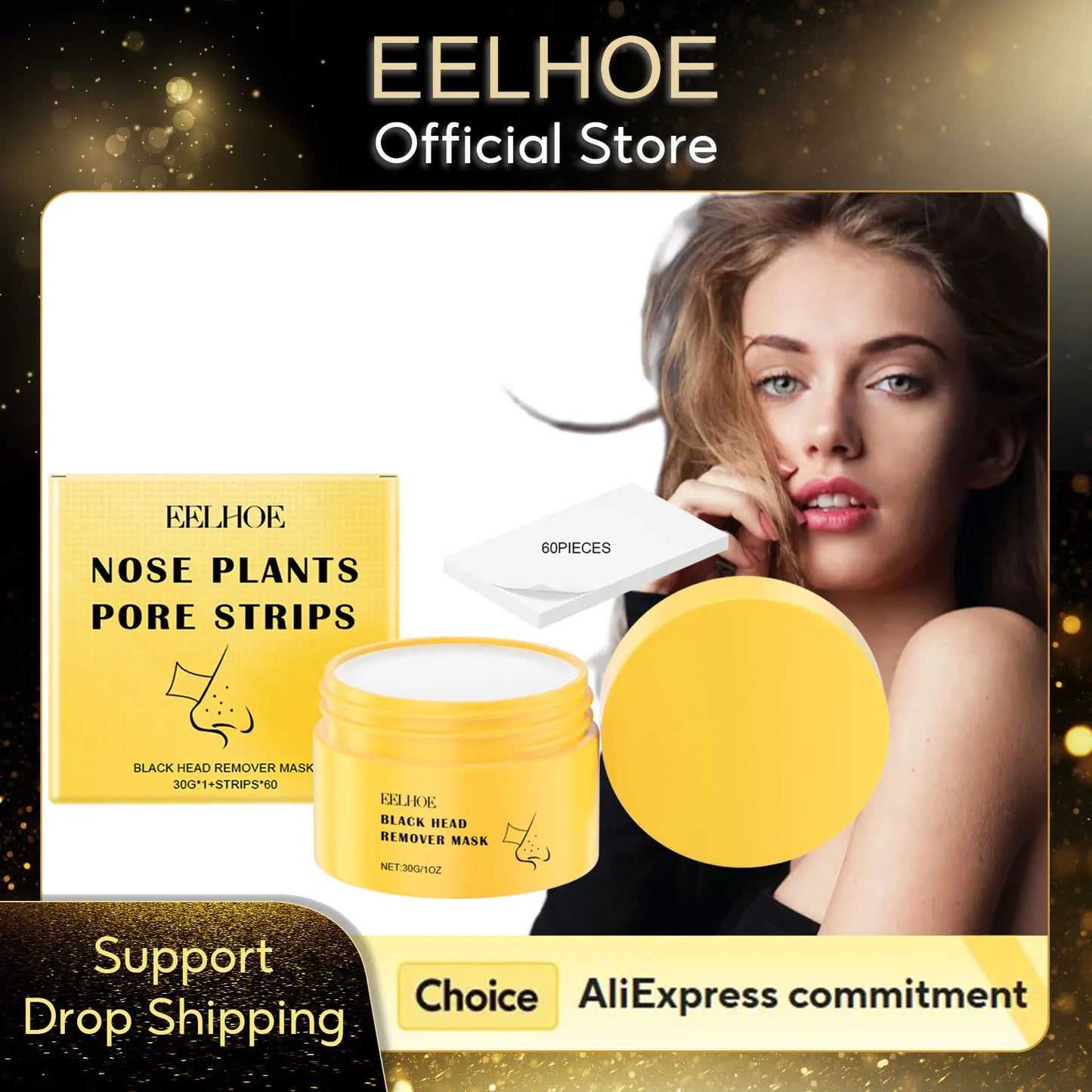 EELHOE Blackhead Nose Peel-Off Mask | Deep Pore Cleansing 30g