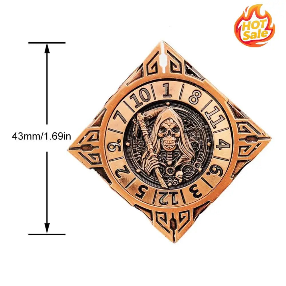 7-in-1 Metal Mechanical Gyroscope Dice for DnD RPG Games