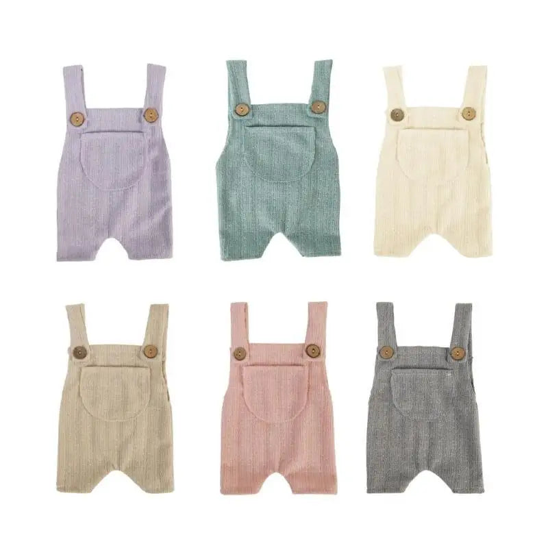 Newborn Suspender Romper Photo Prop | Baby Shower Gift 0-1M