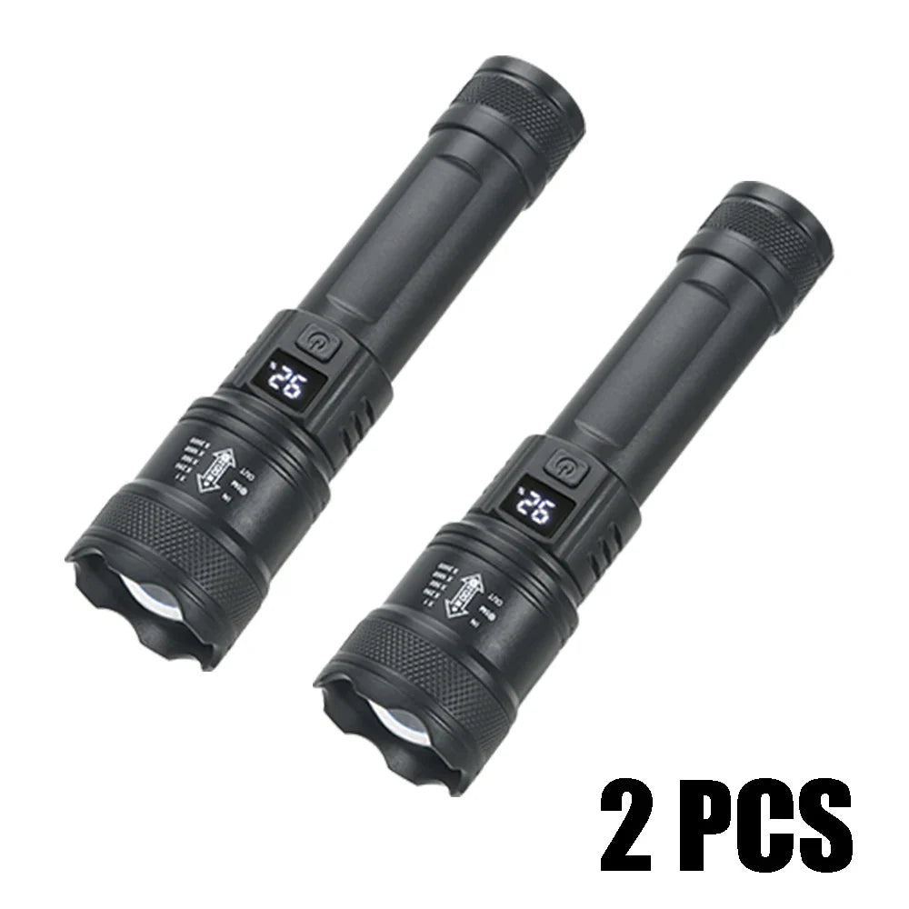 KDULIT P50 LED Tactical Flashlight 2000lm Zoomable IP67