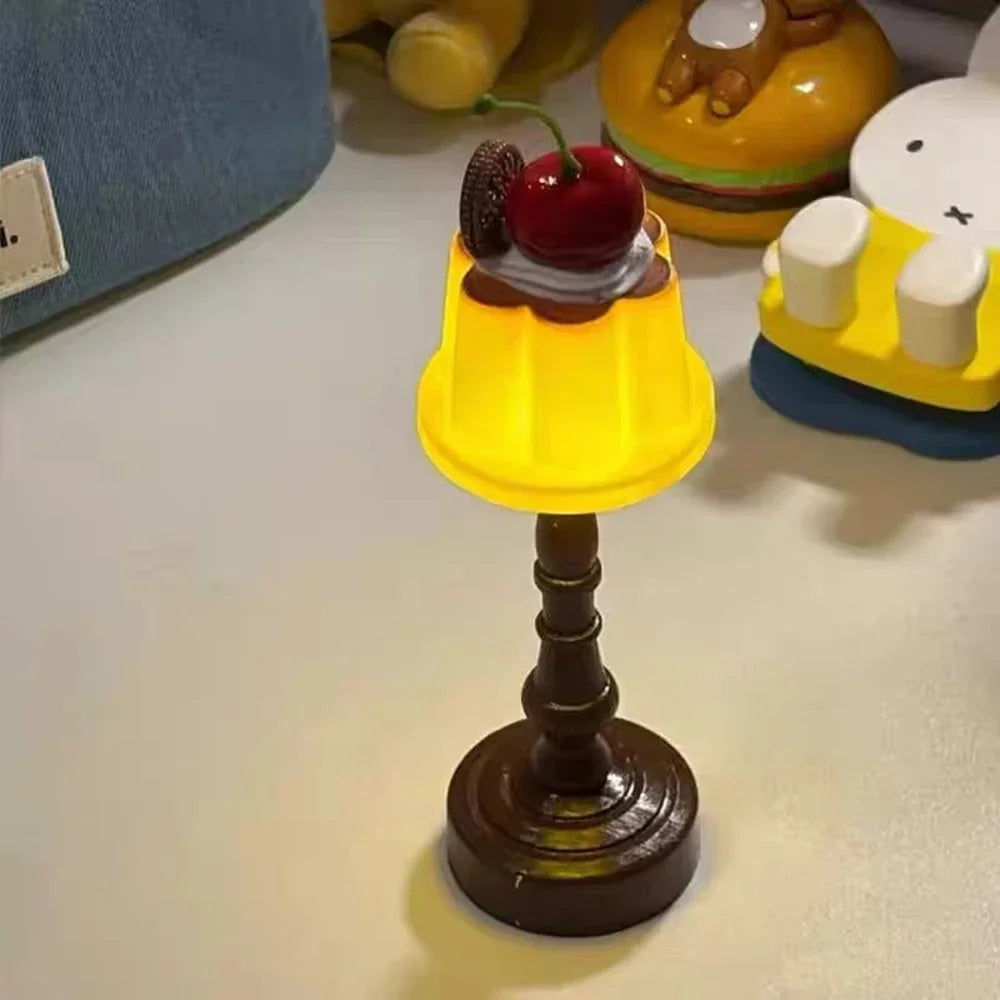 Pudding Nightlight Atmosphere Bedroom Decoration Desktop Sleep Decoration High Beauty Cute Gadgets Girl Gift LED Desk Lamp New Peaceful Pleasures Health and Wellness
