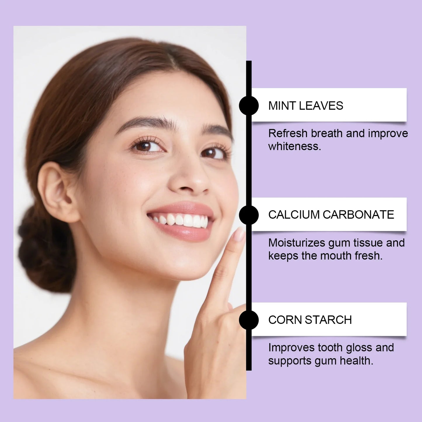 Oralhoe Purple Tooth Powder | Whitening, Stain & Odor Removal