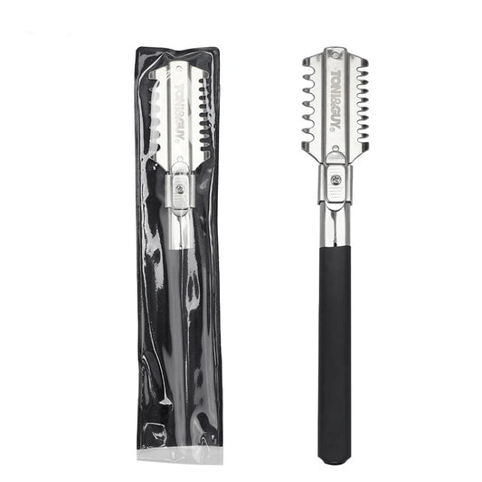 Barbershop Haircutting Double-Edge Razor Barber Stainless Steel Cutting Thinning Hair Shaver Pro Barber Styling Tool Accessories Peaceful Pleasures Health and Wellness