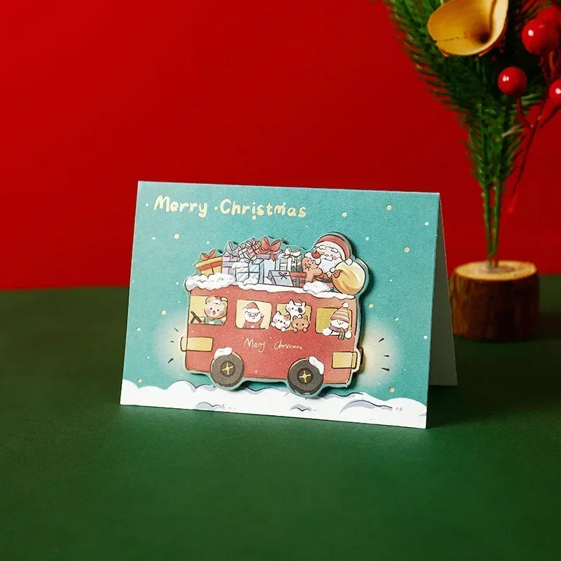 3D Pop-Up Christmas Cards Bulk 1–100 PCS | Holiday Gift Cards