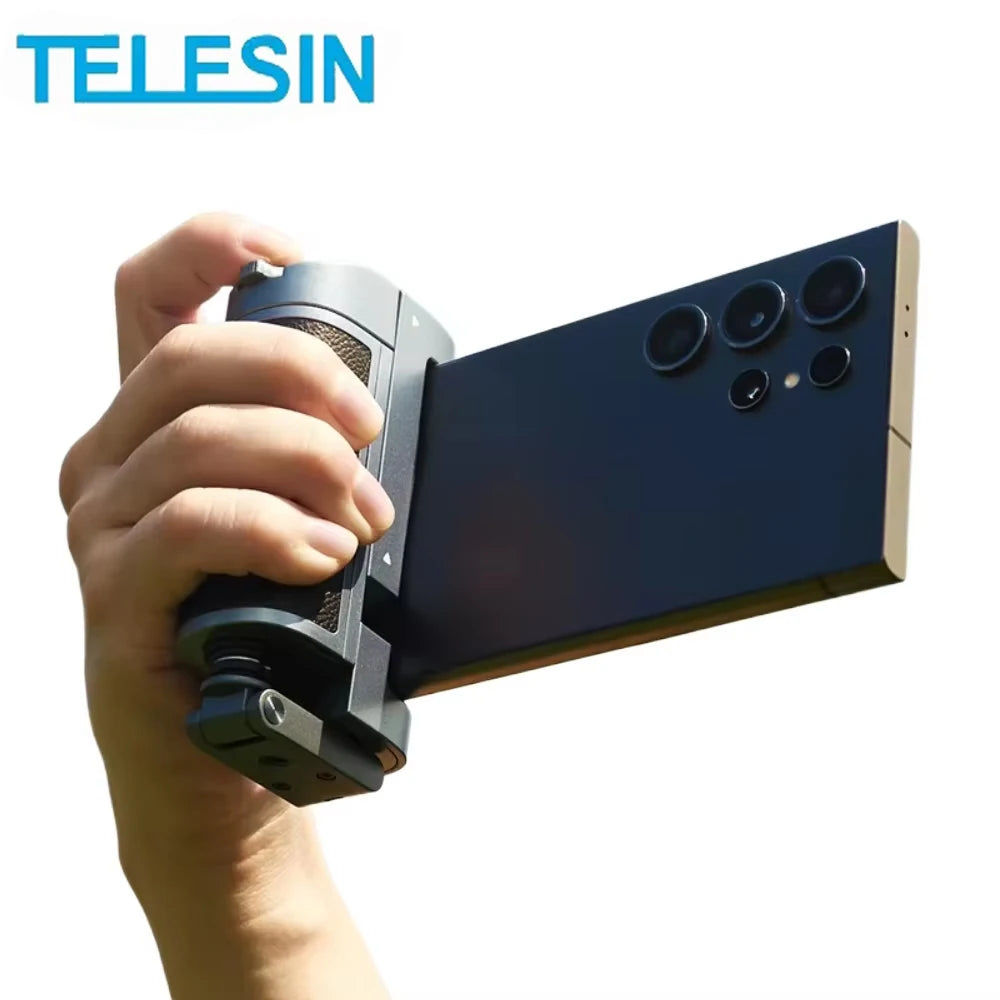 TELESIN Phone Camera Multifunction Selfie Handle Bluetooth Phone Stand Selfie Extendable Selfie Stick Detachable Remote Shutter Peaceful Pleasures Health and Wellness