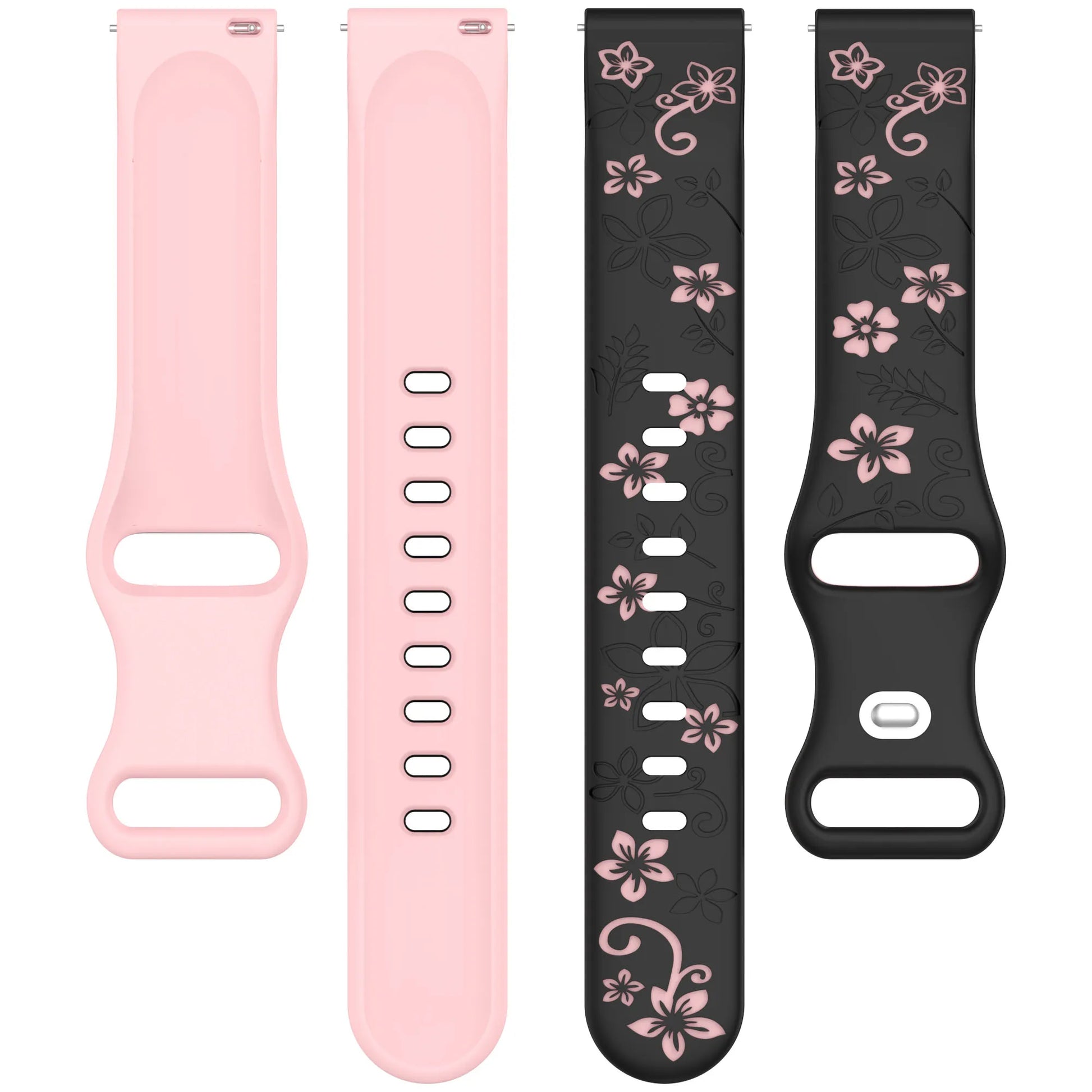 18mm 20mm Engraved Silicone Band for Garmin Vivoactive & Venu Peaceful Pleasures Health and Wellness