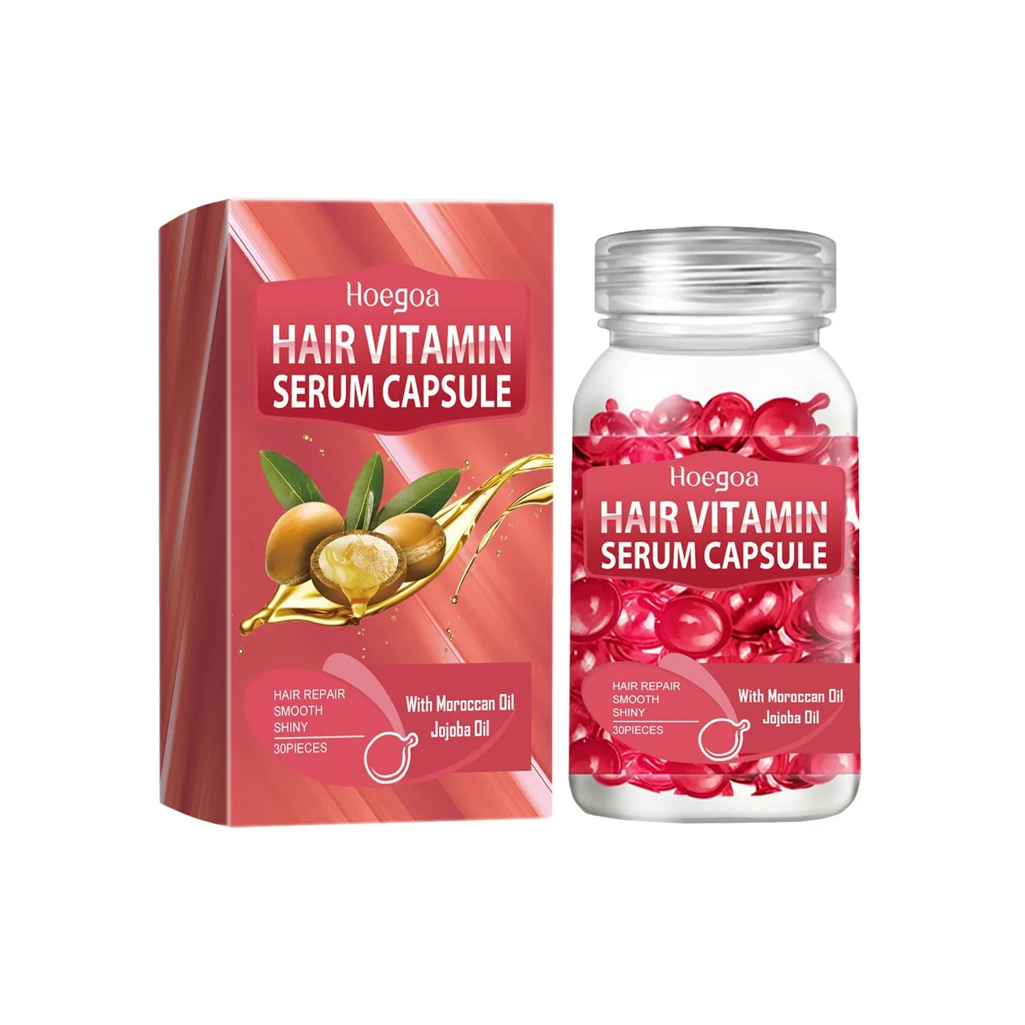 HOEGOA Moroccan Hair Vitamin Capsules – Nourishing Repair Essence