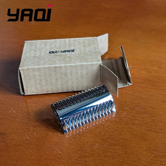 2026 Yaqi Top Selling！Chrome Mellon Mens Safety Razor Head for Shaving Razors Provide Comfortable Shaving For Boyfriend's Gift Peaceful Pleasures Health and Wellness