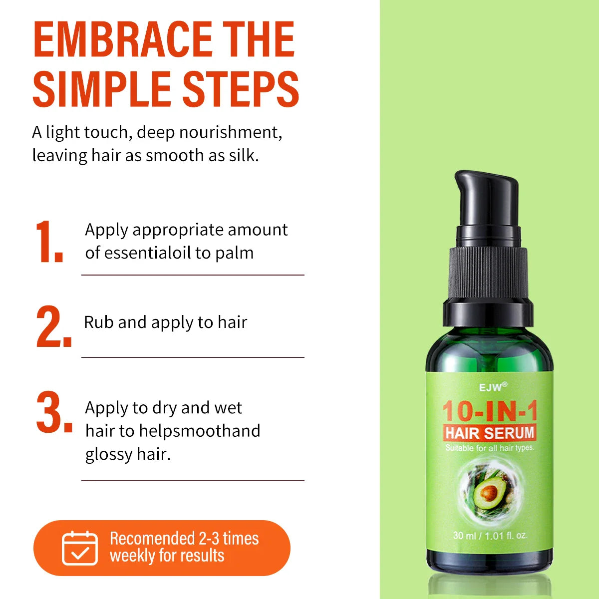 10-in-1 Hair Oil Leave-In Conditioner – Frizz & Dry Hair