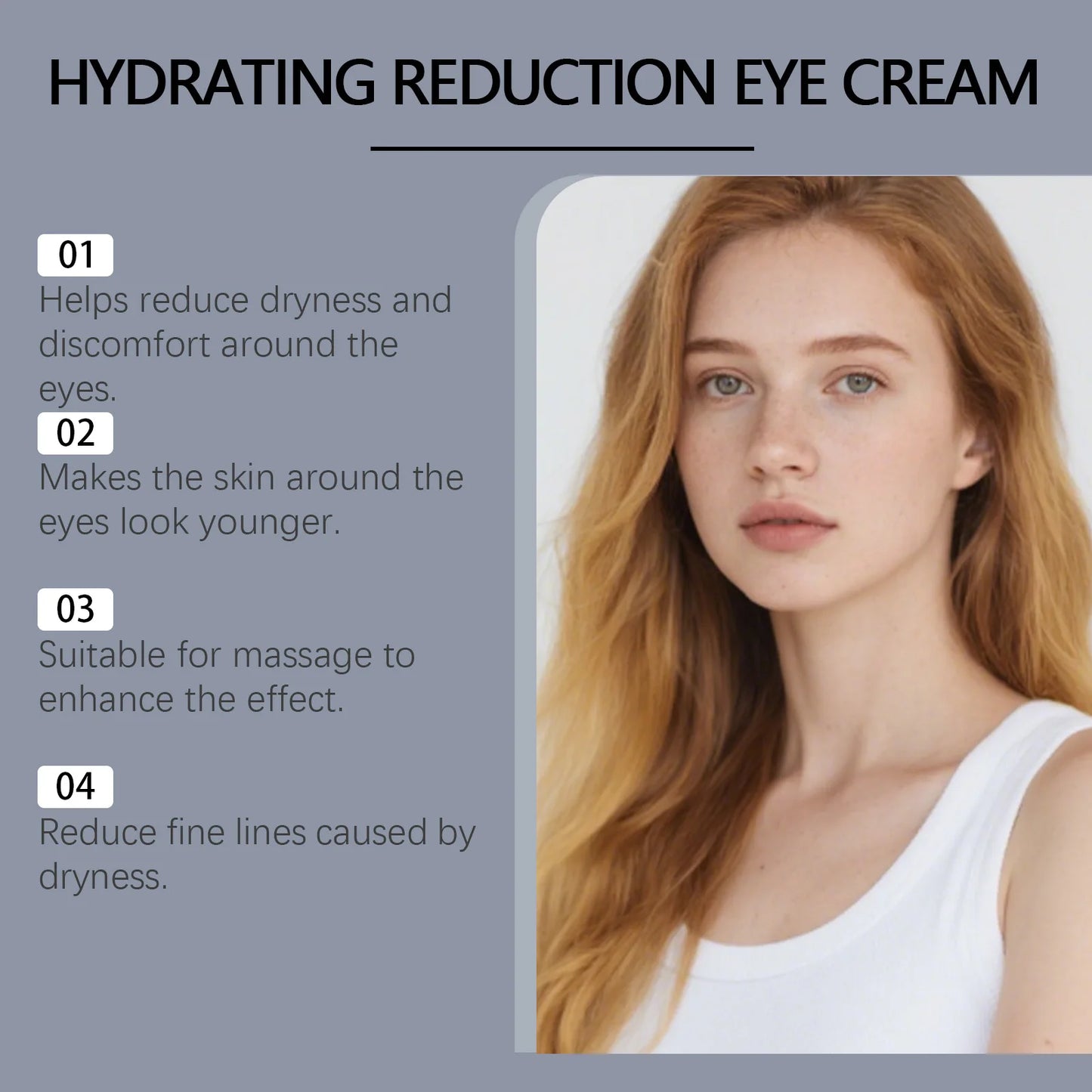 Firming Eye Cream – Hyaluronic Acid, Collagen & Peptides 30g