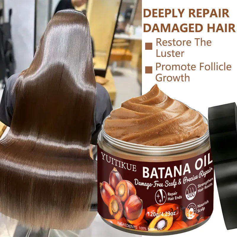 YUITIKUE 100% Batana Oil Hair Cream | For Damage-Free Scalp & Precise Repair | Repairs Ends, Strengthens Roots & Nourishes Scalp Peaceful Pleasures Health and Wellness