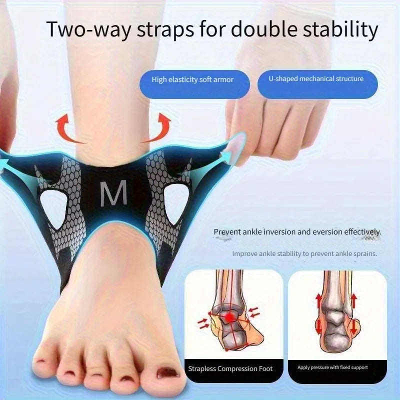 Lightweight Breathable Ankle Brace | Adjustable Strap S/M/L