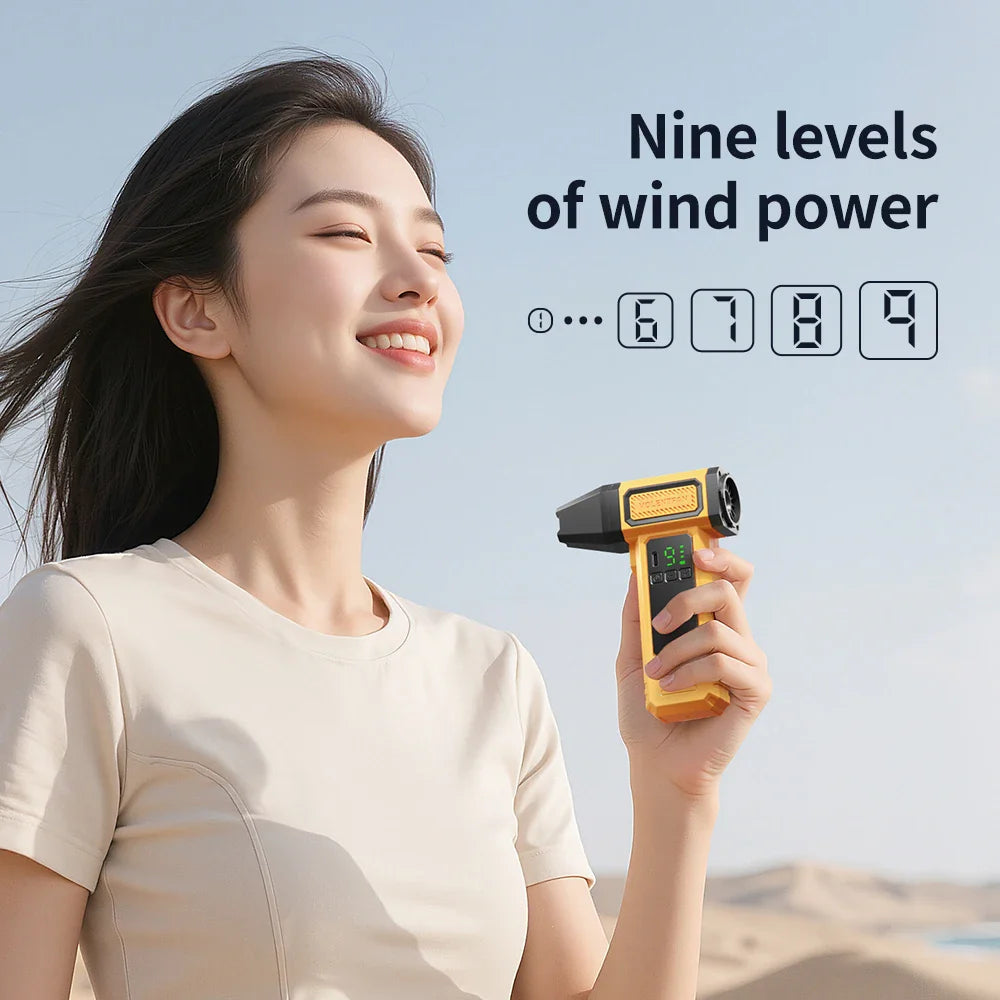 100,000 RPM Turbo Jet Air Blower USB Rechargeable Brushless Fan