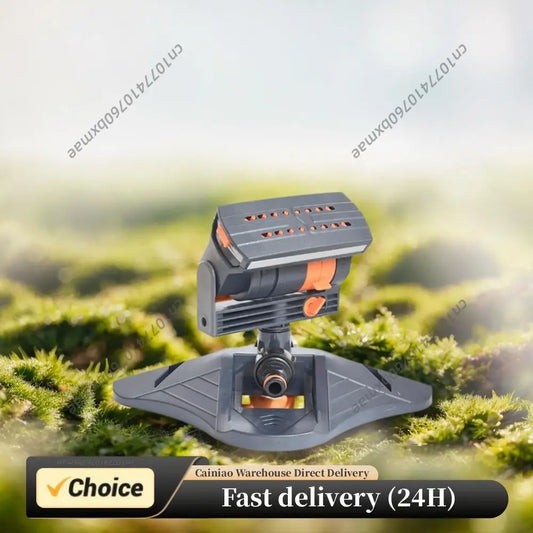 Mini Oscillating Sprinkler Adjustable Large Coverage Lawn Sprinkler 16 Holes Plants Water Sprayer for Outdoor Yard Garden Peaceful Pleasures Health and Wellness