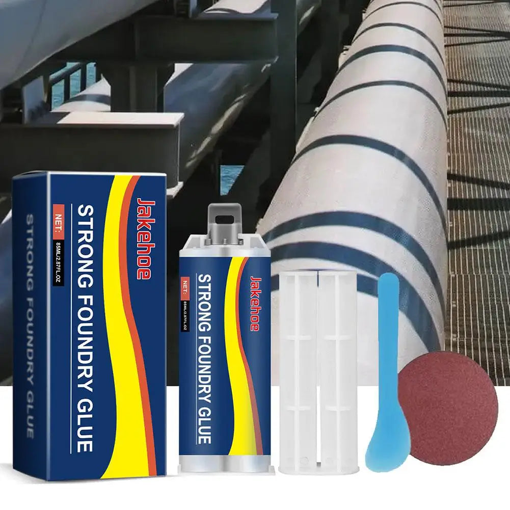 Metal Casting AB Repair Agent Waterproof Metal Sealant Strong Bond For Stainless Steel Copper Aluminum High Temp Resistant Peaceful Pleasures Health and Wellness
