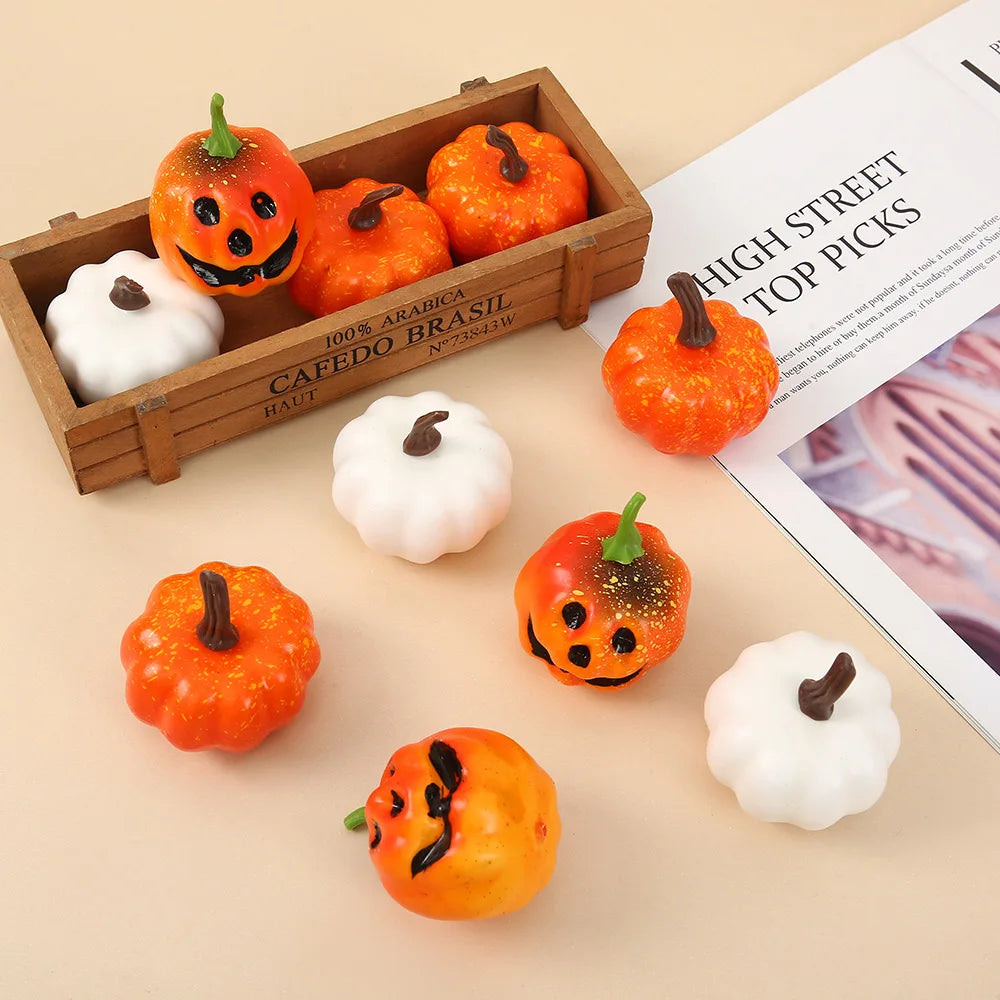 Halloween Foam Ghost & Pumpkin Miniatures | DIY Craft Charms