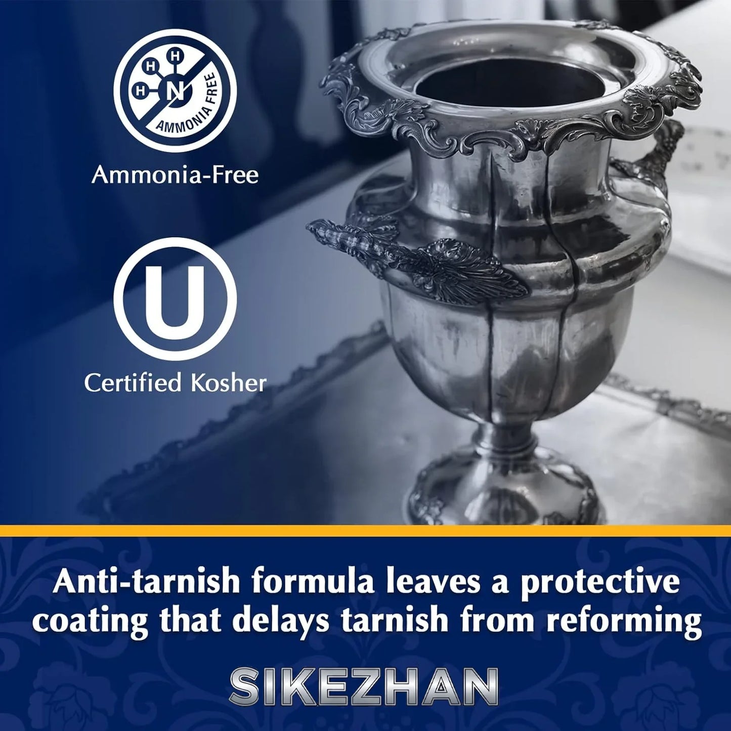 Metal Polishing Paste – Rust & Tarnish Remover with Sponge