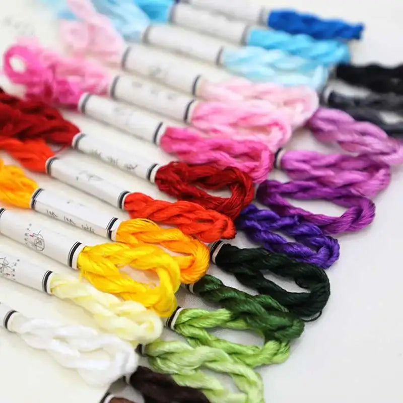 Suzhou Silk Embroidery Thread Set | 30–500 Skeins DIY Craft