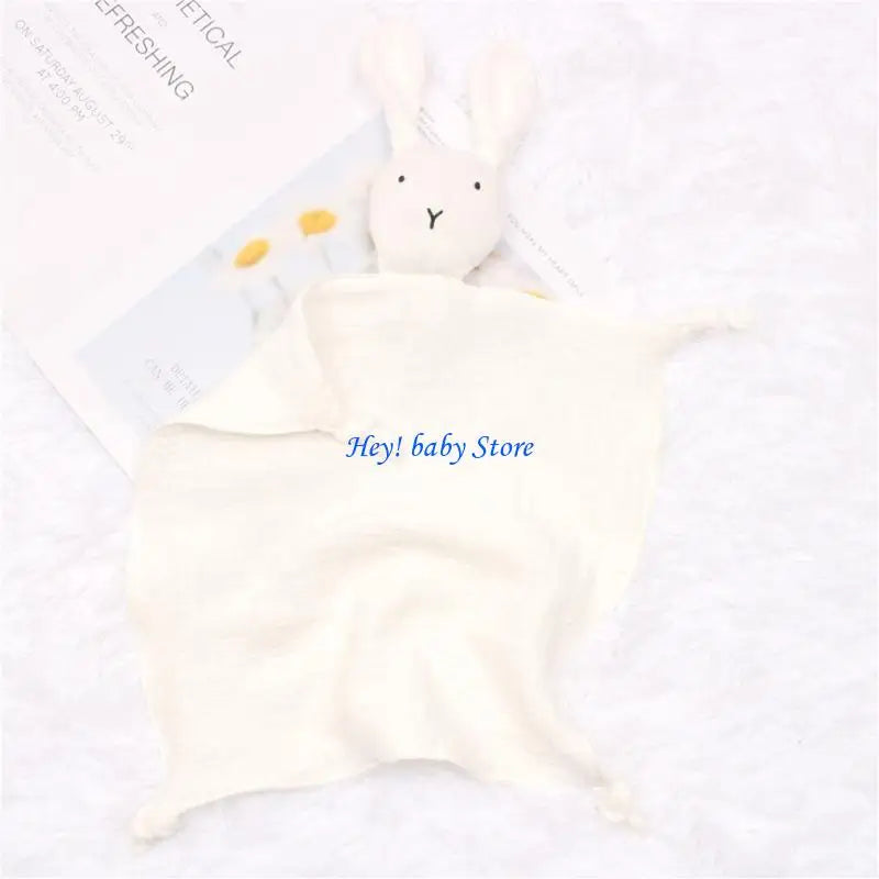 Soft Gauze Rabbit Baby Comfort Blanket & Appease Toy