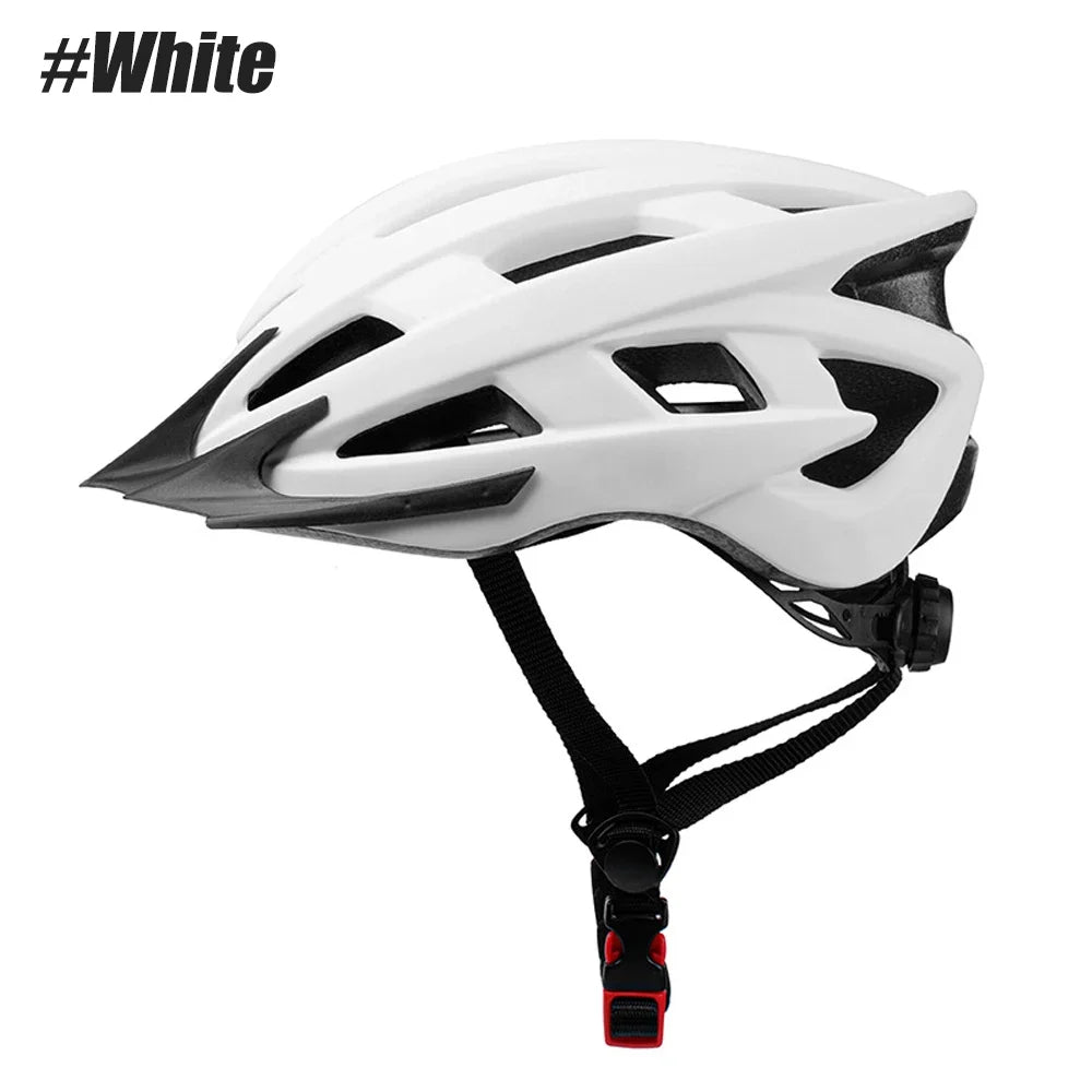 1PCS Bike Helmets for Men - Women Bicycle Helmet Adult - Lightweight Comfort Adjustable Cycling Helmet for Mountain Road Biker Peaceful Pleasures Health and Wellness White-1PCS