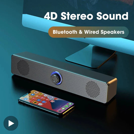 AyeBeau Bluetooth 5.3 Soundbar Speaker for PC, TV & Laptop Bluetooth Computer Speaker Oasis Select