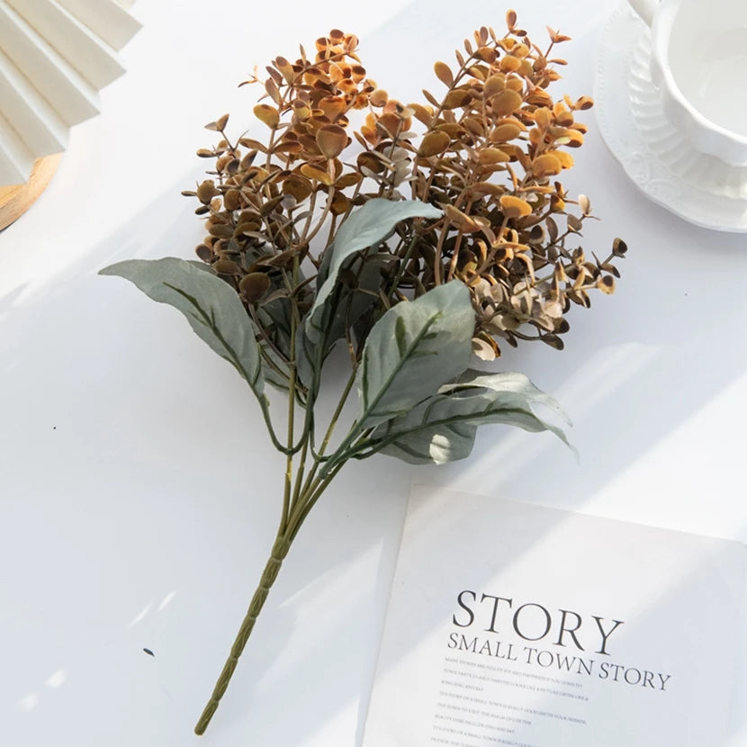 Artificial Eucalyptus Bouquet | Faux Floral Wedding Decor 31cm