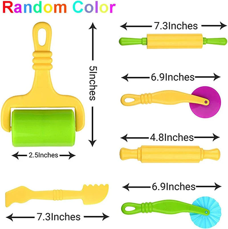 Fun Play Dough Tools Kids Children Toddlers Playdough Extruders
