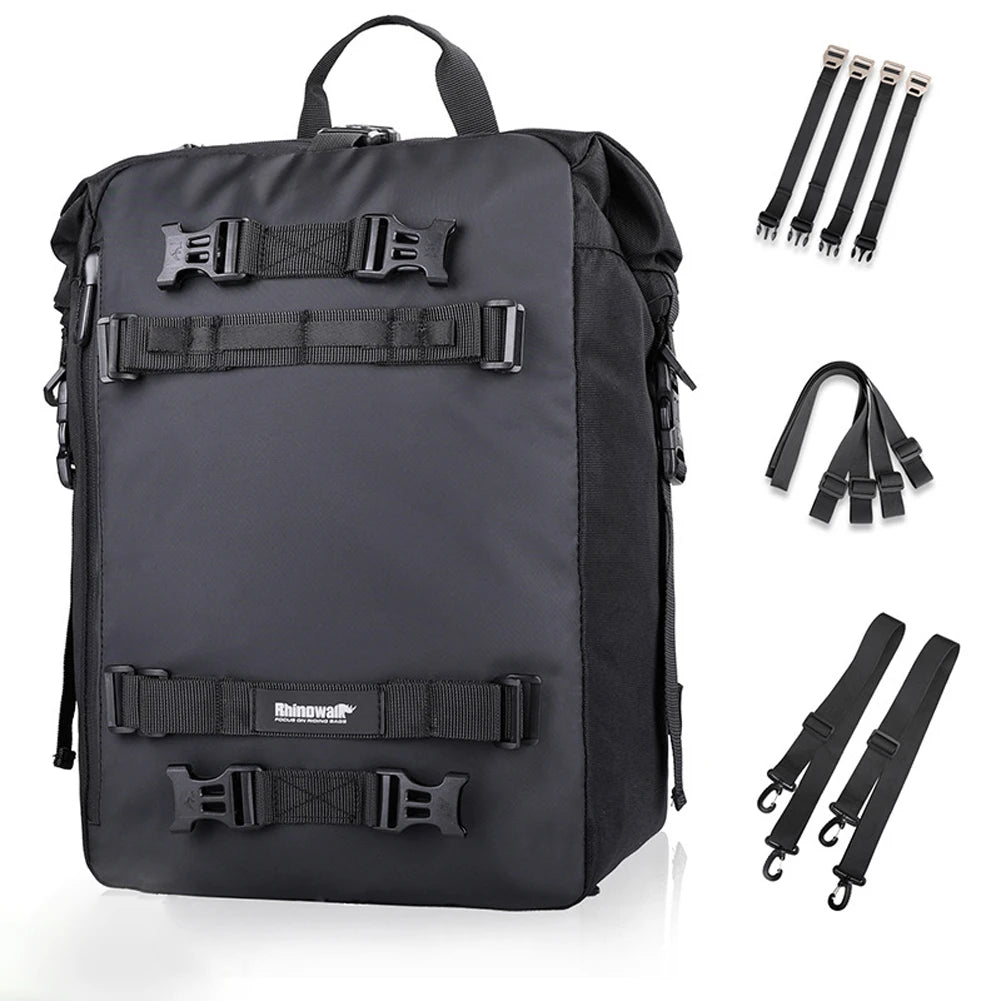 Waterproof Motorcycle Saddle Bag 10L 20L 30L | Rear Rack Pack