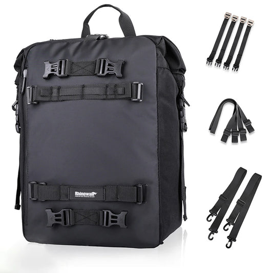 Waterproof Motorcycle Saddle Bag 10L 20L 30L | Rear Rack Pack Motorcycle Saddle Bag Peaceful Pleasures Health and Wellness 10L