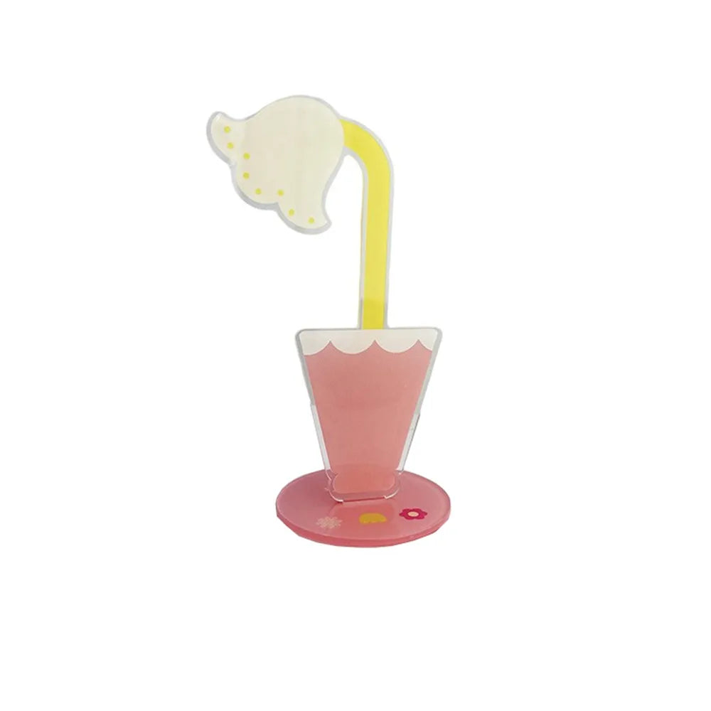 Cute Cartoon Acrylic Memo Clip Decoration Korean Style Cartoon Note Holder Multi-purpose Space Saving Desktop Card Clamp Peaceful Pleasures Health and Wellness Style 2