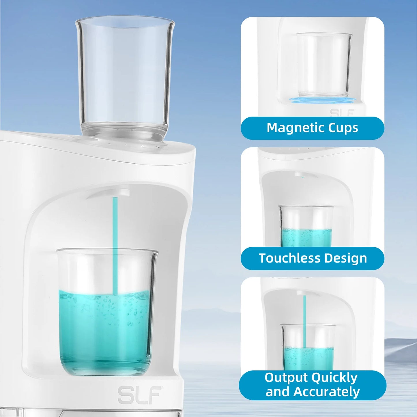 Touchless Automatic Mouthwash Dispenser | 18oz USB Rechargeable
