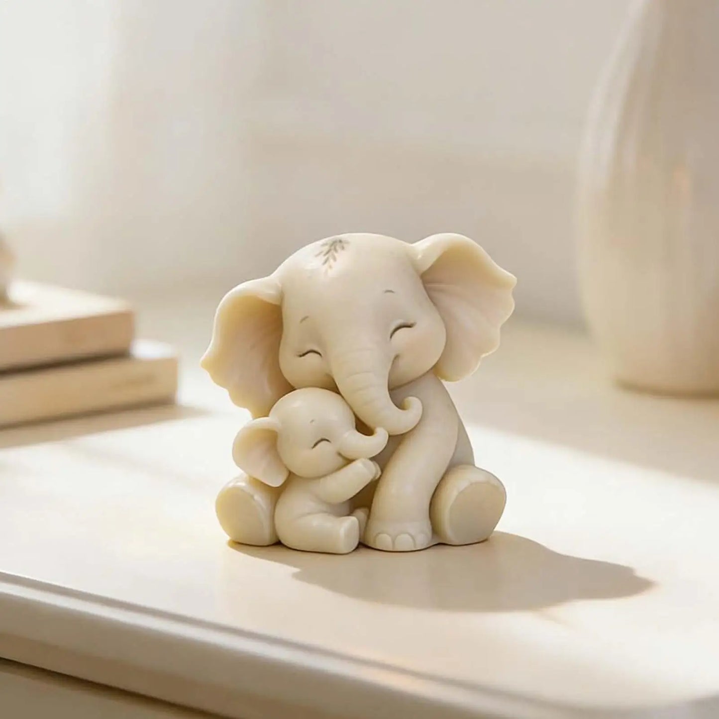Elepahant Silicone Candle Mold 3D Cute Silicone Mom And Kid Home Decor Animal Casting Mold For Thanksgiving Holiday Birthday Peaceful Pleasures Health and Wellness