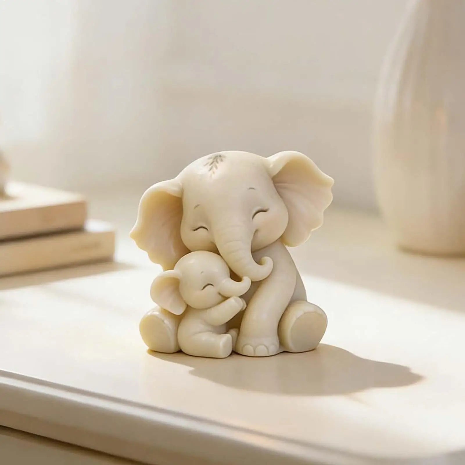 Elepahant Silicone Candle Mold 3D Cute Silicone Mom And Kid Home Decor Animal Casting Mold For Thanksgiving Holiday Birthday Peaceful Pleasures Health and Wellness