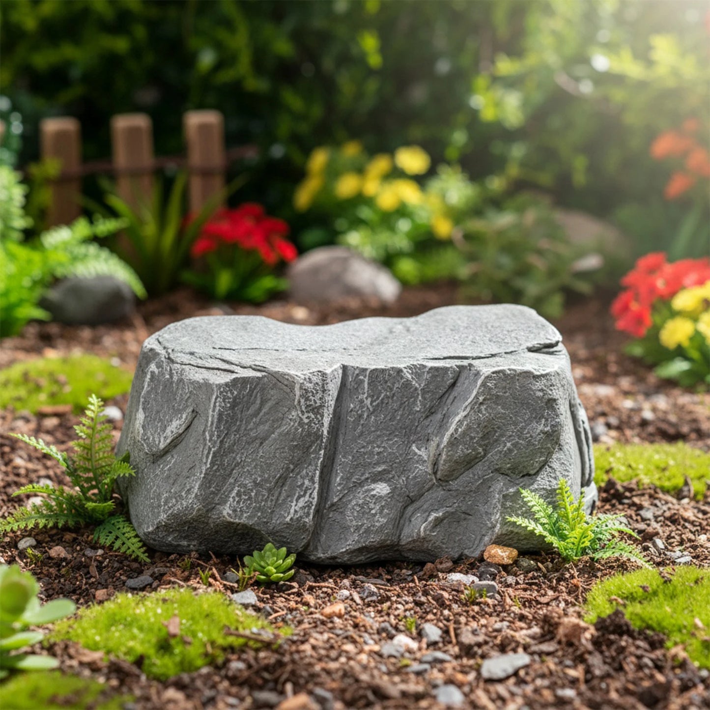 Fake Rock Key Hider – Realistic Resin Outdoor Key Storage Box