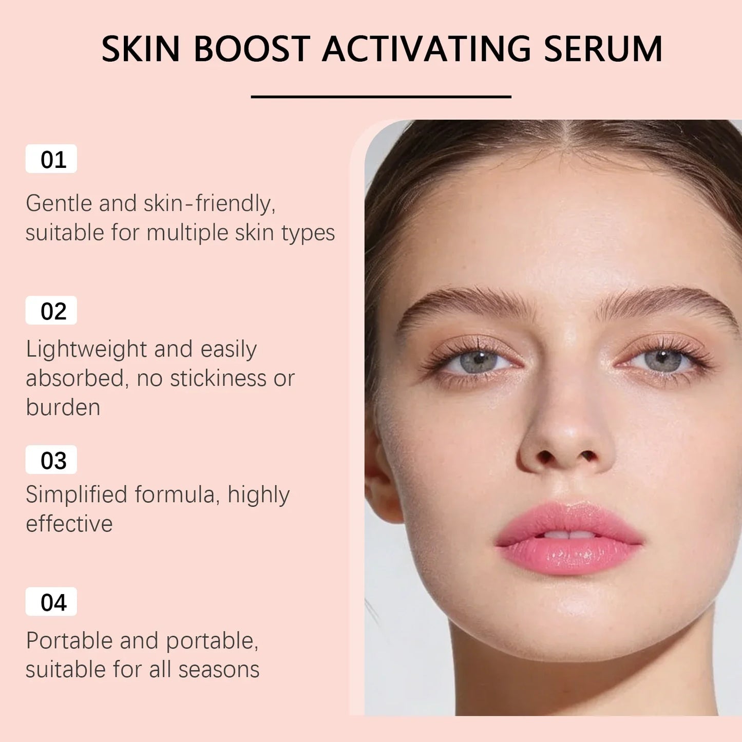 Viareline Rose Face Serum – Brighten, Hydrate & Even Skin Tone