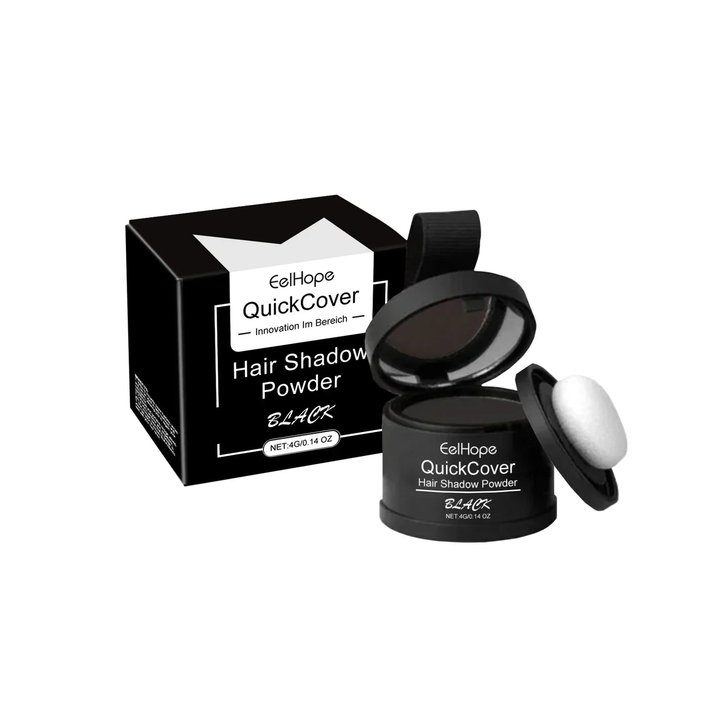 Eelhope Black Hairline Powder – Waterproof Root Cover 4g