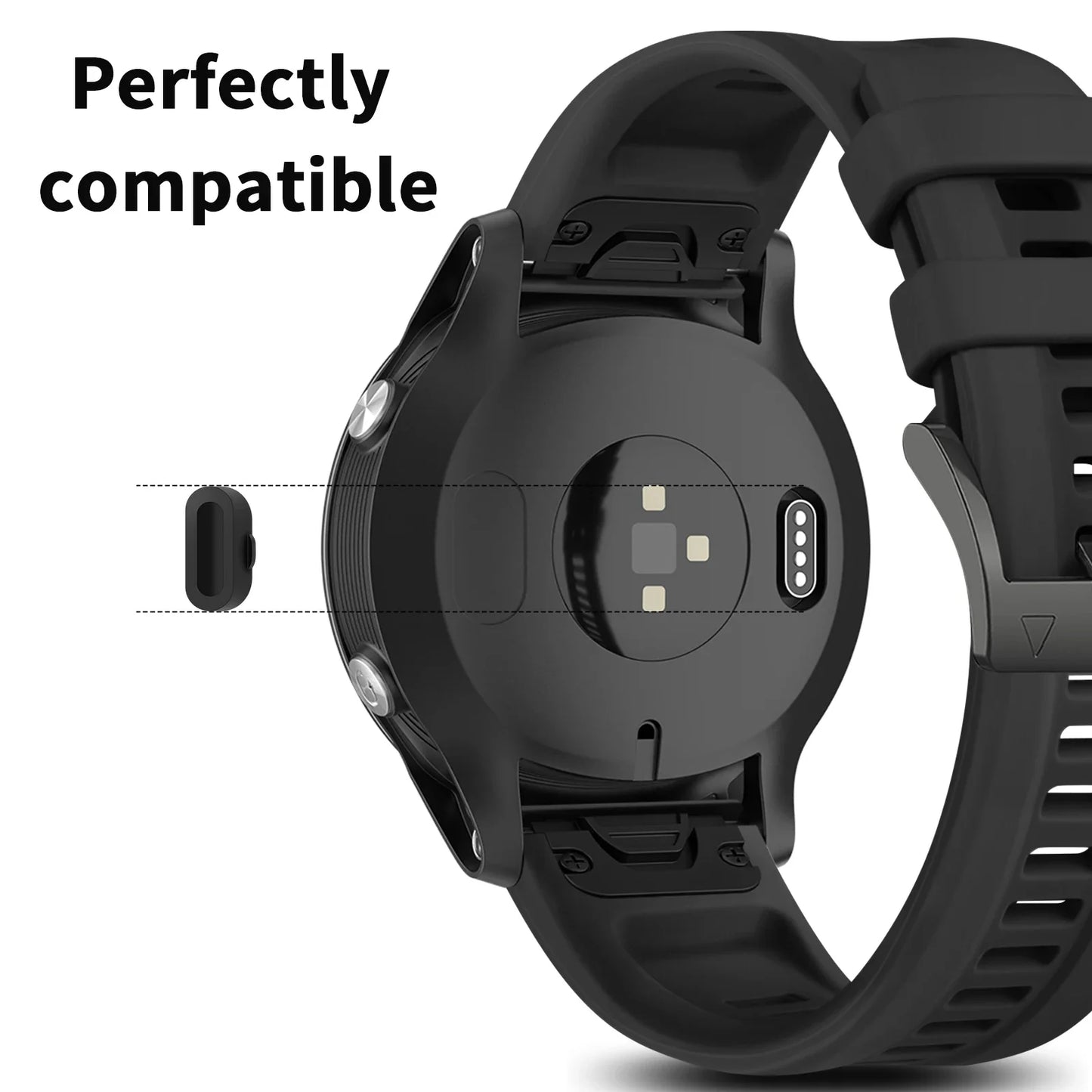1/6/10 Pack Dust Plug For Garmin Fenix/Venu/Forerunner/Vivoactive Series Watch Silicone Anti Dust Cap Charger Port Protector Peaceful Pleasures Health and Wellness